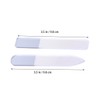 Minkissy 2pcs Professional Crystal Nail File Double-Sided Glass Nail Polishing
