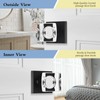 coolnews Square Crystal Door Knobs Interior, Passage Hall Closet Door