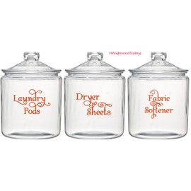 Soft Pink - Laundry Room Vinyl Decal Set - Laundry Pods - Fabric Softener - Dryer Sheets - V2