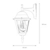 Outdoor Applique Wall Lamp "Tirol" / Garden Lantern / Outdoor