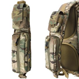 WYNEX Molle Accessories Pouch with Zipper Pocket, Backpack Strap Pouch Shoulder Strap Molle Attachment Tactical Accessories Bag Shoulder Starps Zipper Pocket Additional Phone Holder