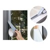 Door & Window Gap Weather Stripping Tape (Black/White) Weather Stripping Tape (Silver) 5ea