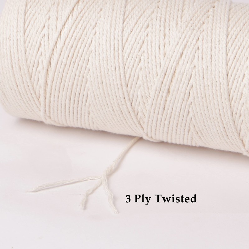 MAOQIAN 656ft Butchers Cotton Twine String 2mm Cooking Twine Food