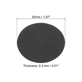 PATIKIL 2-inch Round Cardboard Paper, 25 Pcs Blank Disc Circles Slices for Party Decorations DIY Craft Arts Drawing Painting Writing, Black