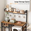 HOOBRO Bakers Rack with Power Outlet, 35.4 Inches Coffee Bar