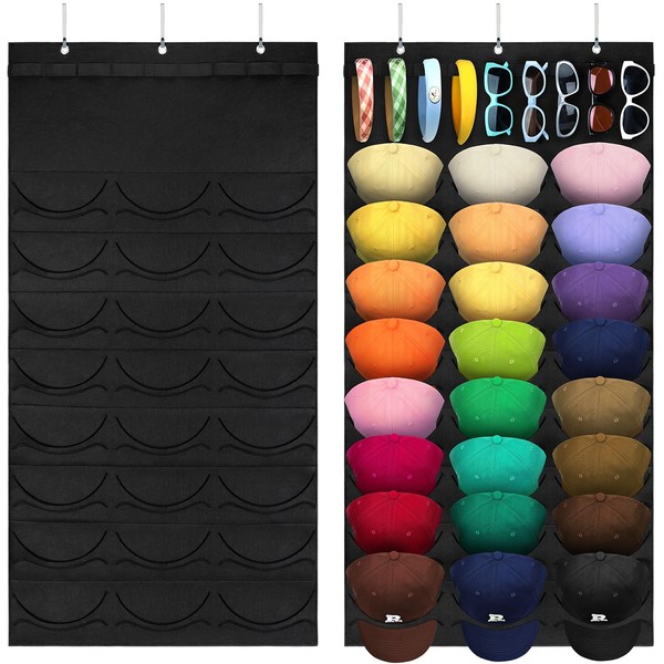 hatisan Hat Organizer Double Layers, Hat Rack for Baseball Caps