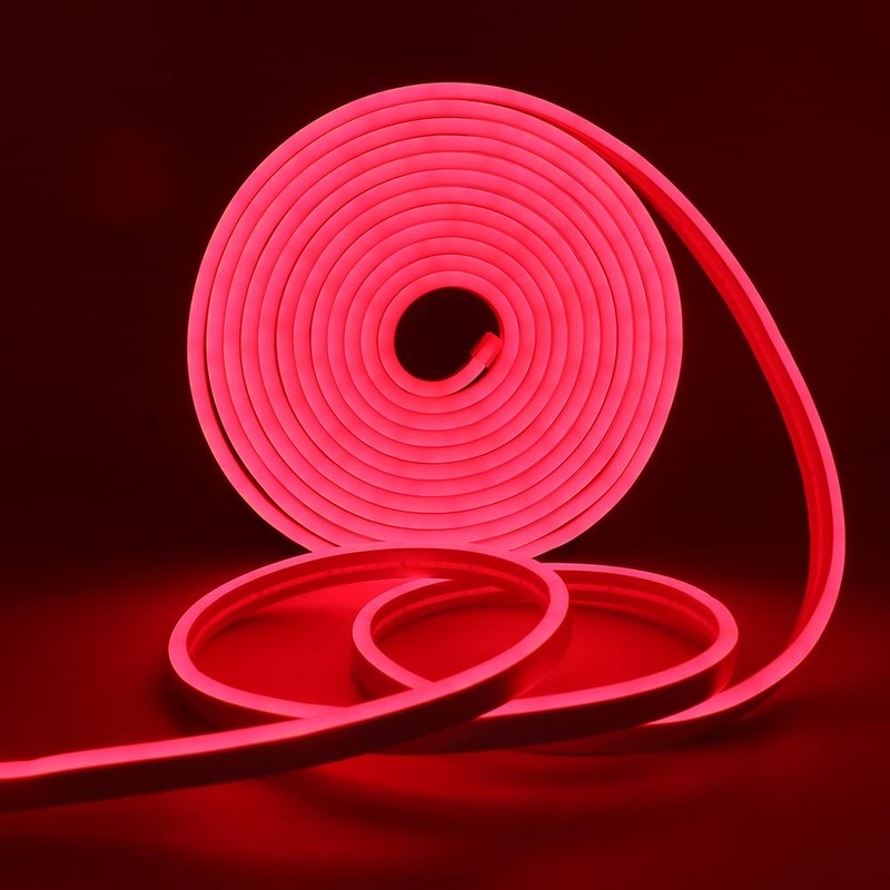 XUNATA WiFi Neon LED Strip, 12 V 5 m Red