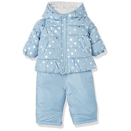 Simple Joy by Carter's Baby Girls Water-Resistant Snowsuit Set - Hooded Winter Puffer Jacket Heavyweight Outerwear, Blue, 5T US