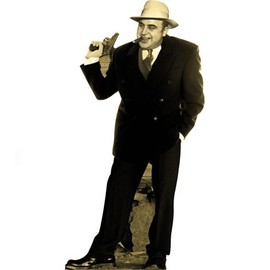 H19903 Al Capone with Gun Cardboard Cutout Standee