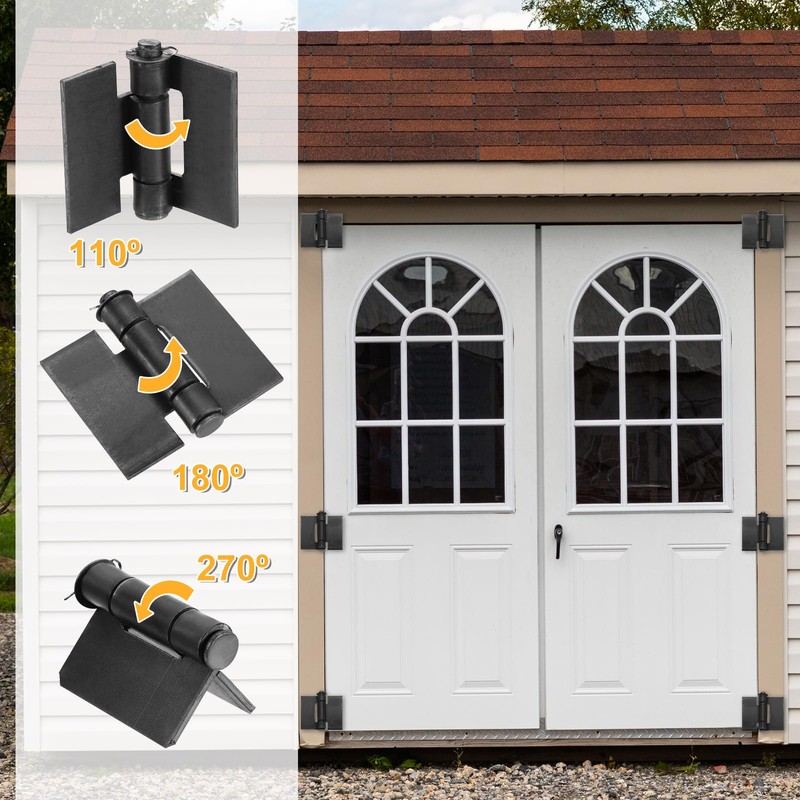 sourcing map 2 Pack Heavy Duty Weldable Hinges, 3.19" x
