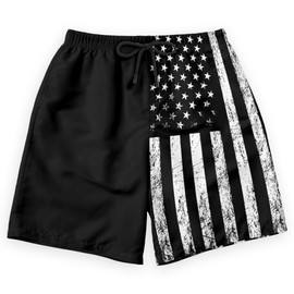 JDyymiys Men's Dissolving Swim Trunks 4th of July Dissolvable Bathing Suit Funny Swim Shorts Gag Prank Gift for Boyfriend XX-Large