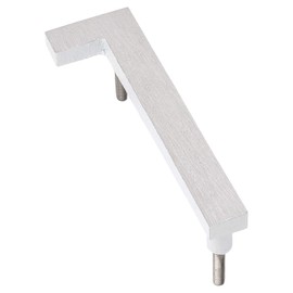 Montague Metal Products MHN-04-1-F-WE2 Floating House Number, 4 inches x 1.19 inches x 0.31 inches White
