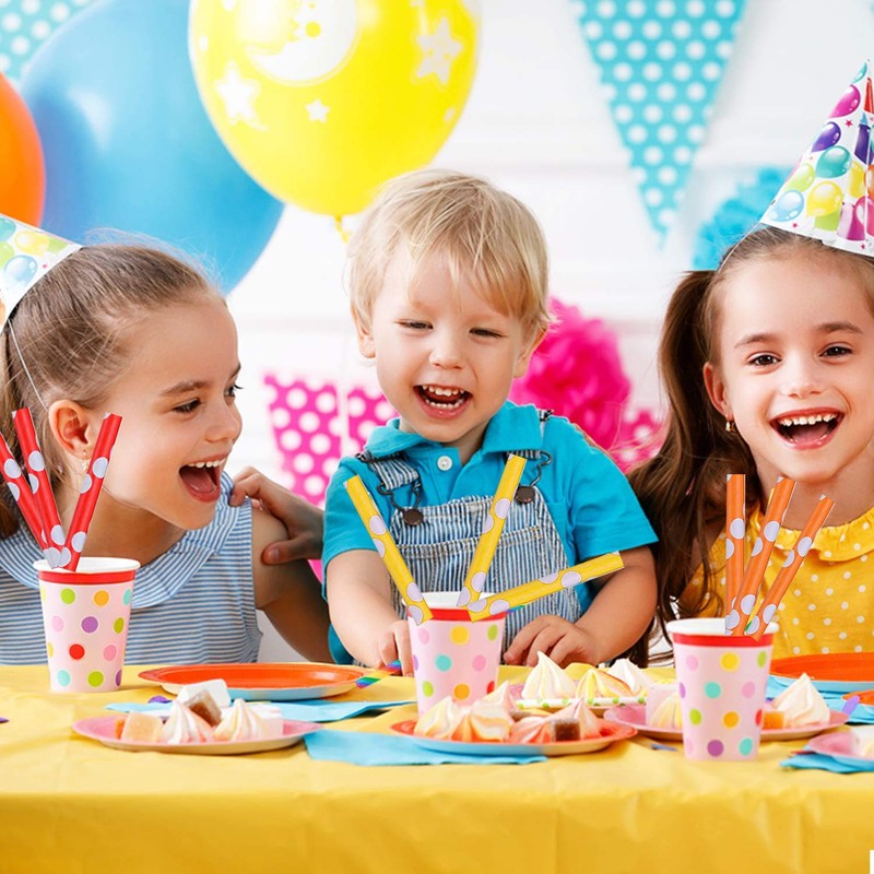 Shuiniba Biodegradable Striped Paper Straws,Paper Drinking Straws for Party, Events