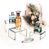 Clear Acrylic Display Risers, 2 Sets of 3 Showcase Shelf