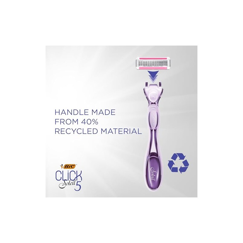 BIC Soleil Click 5 Women's 5 Blade Disposable Razor, 1