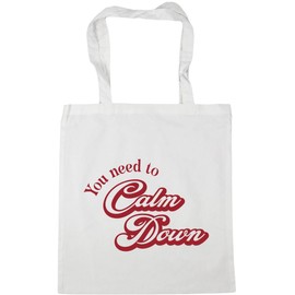 Hippowarehouse You need to calm down Tote Shopping Gym Beach Bag 42cm x38cm,10 litres