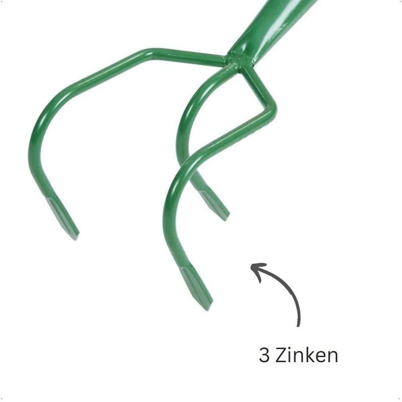 Rekord Cultivator (Steel, Powder Coated) without Handle, with 3 Lance