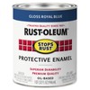 Rust-Oleum Stops Rust Gloss Royal Blue Oil-based Industrial Enamel Paint Quart, 1 qt