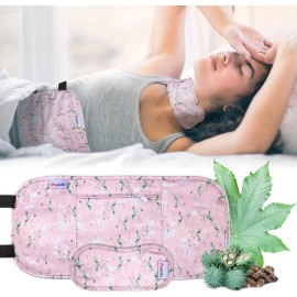 Pedobi 2 Pack Castor Oil Wrap Organic Cotton for Liver Detox, Pink Magnolia