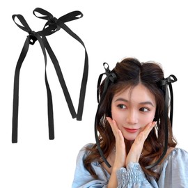 Butterfly Clip, Ribbon Hair Ornament, Ribbon Tie, Korean Style, French Style, Sweet Atmosphere, Birthday, Recital, Fireworks Display, Coming of Age Ceremony, School Entrance Ceremony (Set of 2)