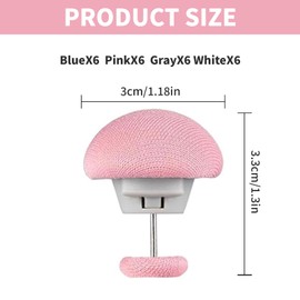 Rhoyee 20 Pcs Duvet Pins，Cute Mushroom Bedding Clips with Strong Grip, Easy to Use, Suitable for Kids, Adults, Sofa or Bedroom （Colorful）