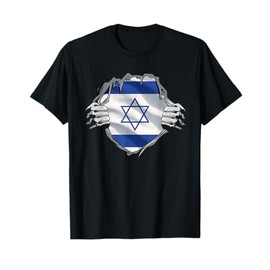 Israel Shirt Israel Flag Star of David Israeli Roots Jewish T-Shirt