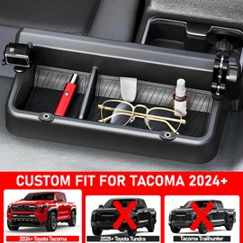 XWQZ Dashboard Behind Screen Storage Box 14 Inch Compatible with Toyota Tacoma 2024 2025 Accessories,14" Screen Dashboard Insert Storage Organizer Container Screen Back Tray Storage Insert Accessories