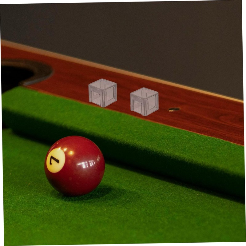 Outanaya 3pcs Clear Acrylic Pool Chalk Box Sealed Billiard Chalk