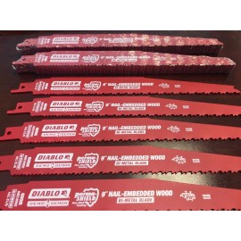 Diablo 25 Freud Diablo 9" Recip Blades Wood DS0912BW FITS DEWALT DCS367B DCS387B