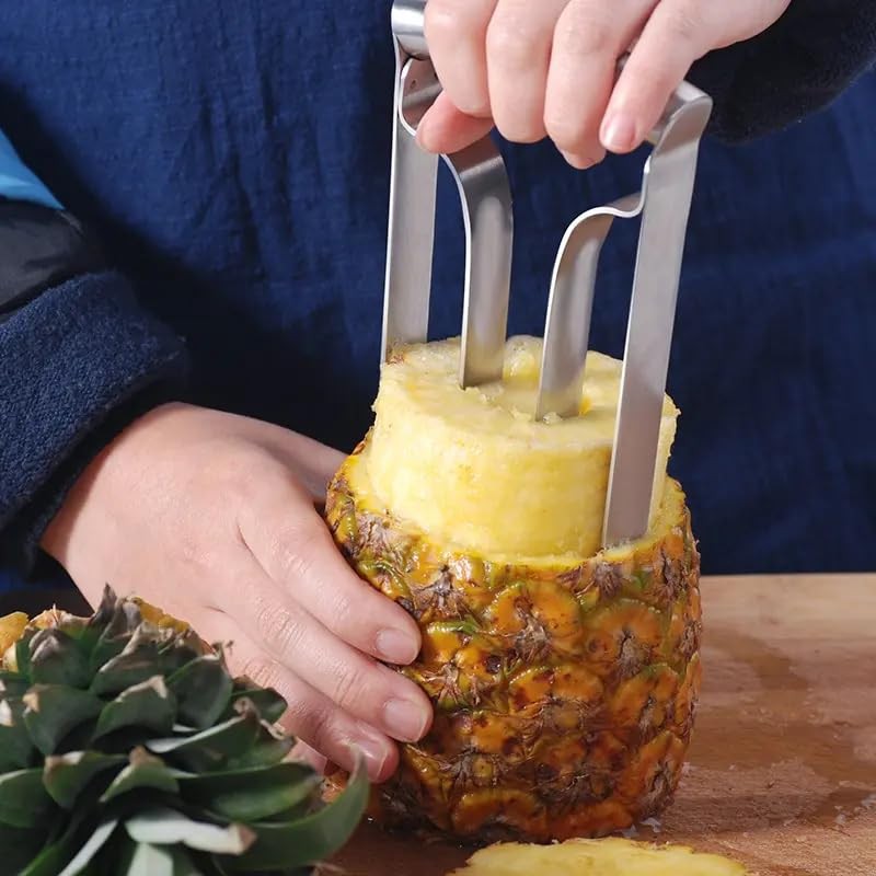 Stainless Steel Pineapple Corer and Slicer Tool – Heavy Duty