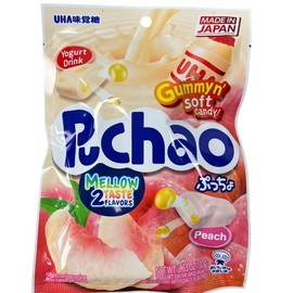 UHA Puchao Candy - Flavors: Peach, Yogurt Flavor