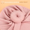 DRESHOW Pack of 5 Baby Turban Hats Turban Bun Knot
