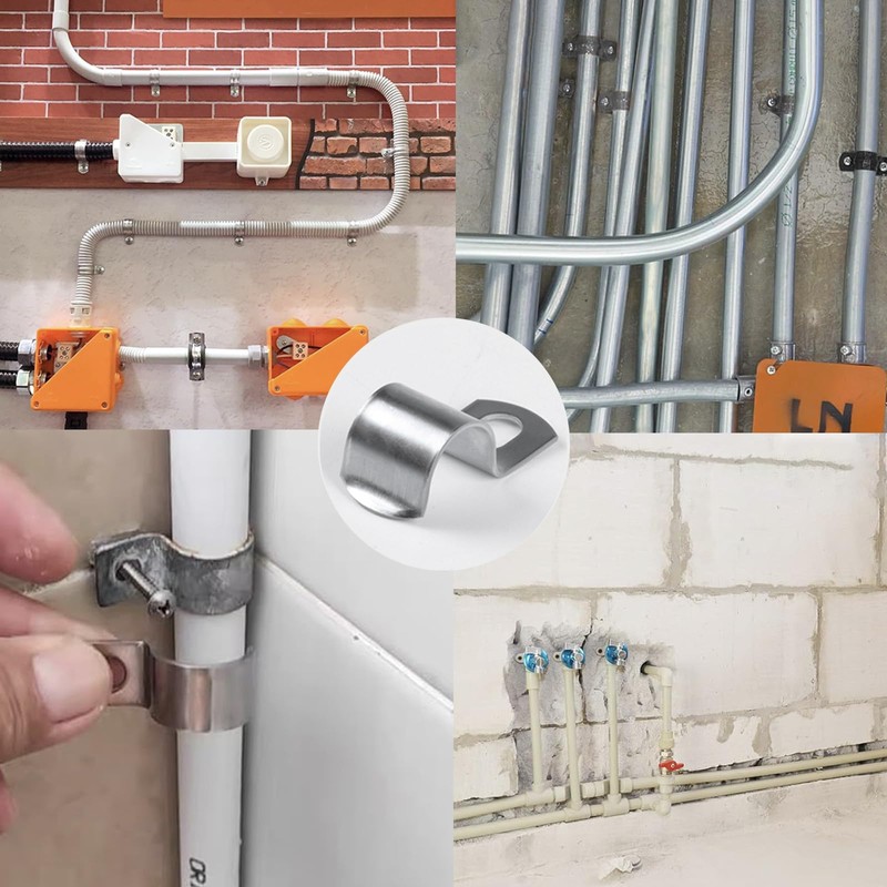 30 x Metal Cable Clamps Metal Pipe Clamps, M20 V2A