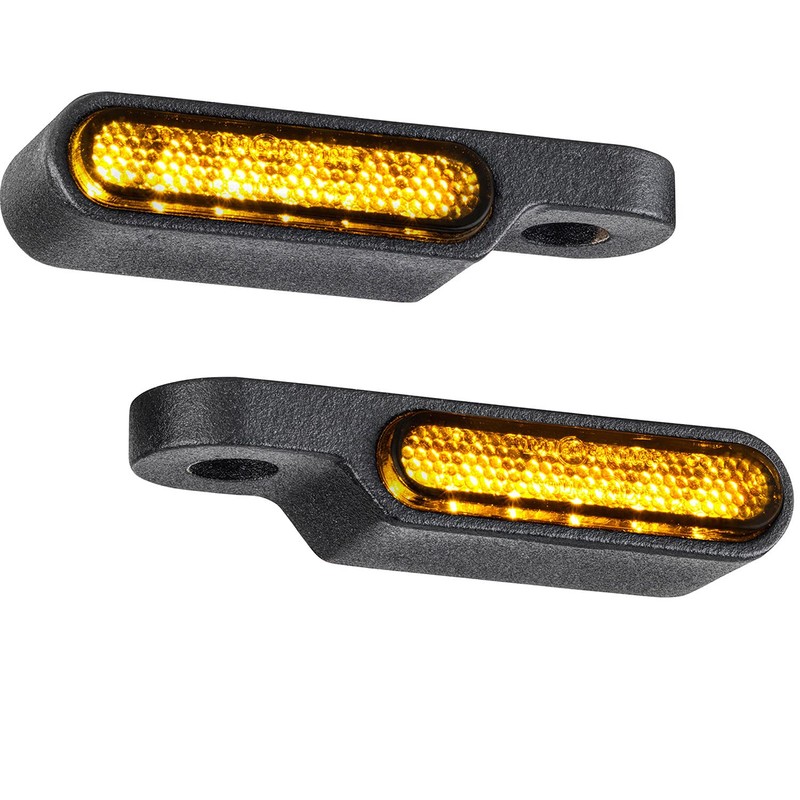 ToXx Motorcycle LED Mini Indicator Custom Short for Handlebar Fitting