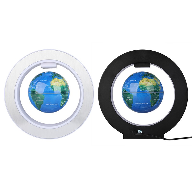 4in O Shape Magnetic Levitation Floating Globe Rotating Magnetic Globes