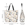 OLUSENMO Cartoon Dog Lover Tote Bag Large Durable Handbag Lightweight