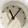 Desk Clock Iron Round Modern Decorative Silent Battery Operated Table