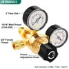 BOGERDACK Argon CO2 Regulators Gauges Gas Welding Regulator 0-4500PSI/0-10BAR, CGA580