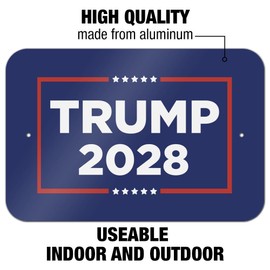 Graphics & More Trump 2028 Home Business Office Sign - Metal - 6" x 9" (15.3cm x 22.9cm)