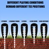 Adjustable Golf Tee Height Tool, 5 Settings Adjuster Lightweight Plastic