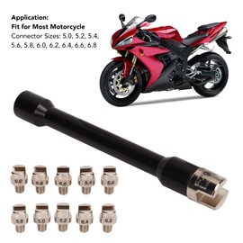 Akozon Motorcycle Spoke Wrench Set, 10-in-1 Portable Spoke Wrench Key Spoke Wrench Kit Rim Tool for Motorcycle Repair Tool