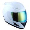 1Storm Motorcycle Bike Full FACE Helmet Mechanic Glossy White