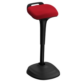 Ortello Home Bar Stool Swivel Barstool, Adjustable 25-35 inch Airlift Counter Height Chair for Kitchen Dining Room (Red)