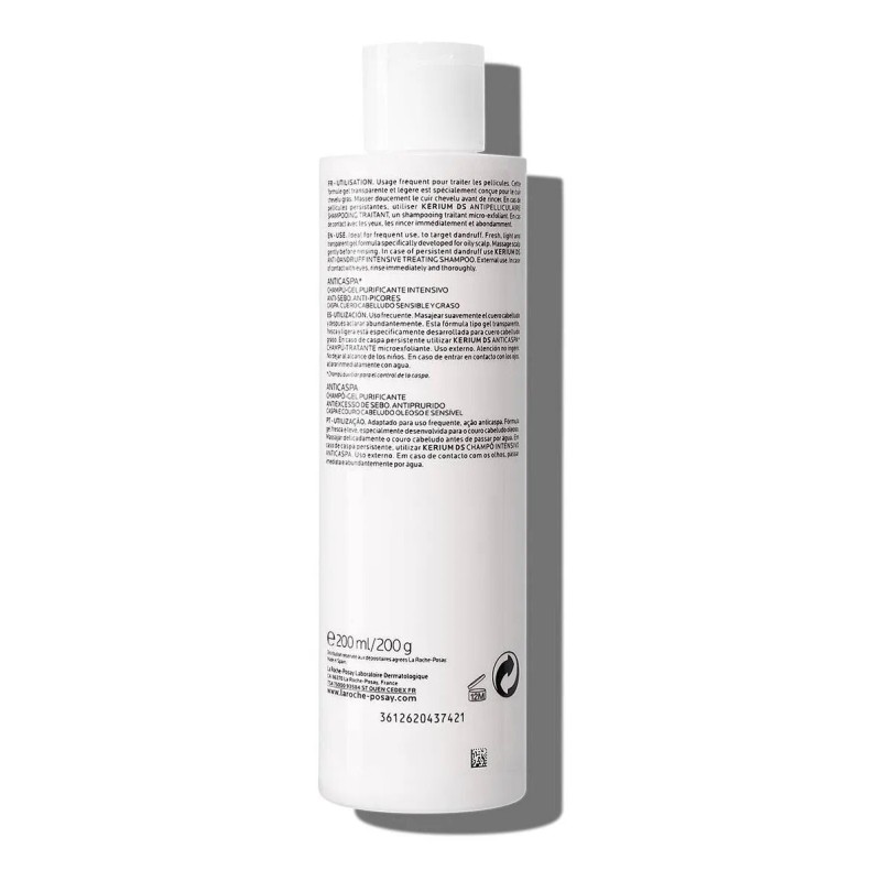 Shampoo La Roche-posay Kerium En Gel Anticaspa 200 Ml