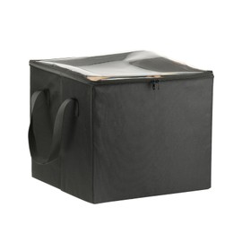 Clothes Hanger Organizer Holder, Rigid Hanger Storage Containers with Transparent Lid, Large Hanger Triangle Storage Bag, Waterproof Clothes Hanger Caddy Organizer Stacker to Keep Hangers Separate