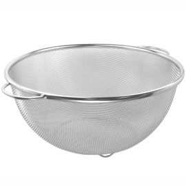 Nagao Tsubame-Sanjo Colander, Outer Diameter 19 cm, 18-8 Stainless Steel, Made in Japan