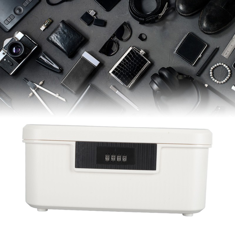 9L Capacity Lockable Storage Trunk for Files Document Organizer Double