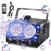 Yunova LED Bubble Machine with Remote Control, 50,000 Bubbles Per