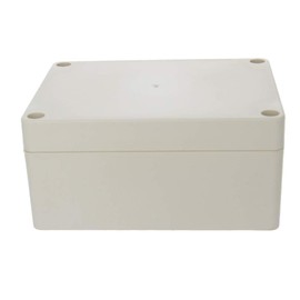 Heyiarbeit 1Pcs 115x90x55mm/4.53" x 3.54" x 2.17" ABS White Dustproof Electronic Junction Box Switch Shell Enclosure Project Box Case DIY Box Junction Case Enclosure