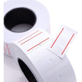 Price Labels, Price Tags Stickers, Price Gun Labels, Price Gun Stickers for Mx-5500,10 Rolls Label Paper 4000pcs (White and Red)